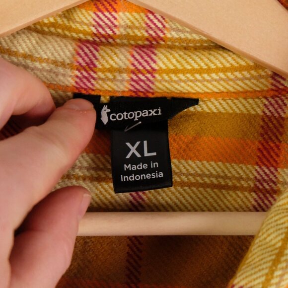 Cotopaxi Yellow Plaid Button Down Shirt - Picture 7 of 8